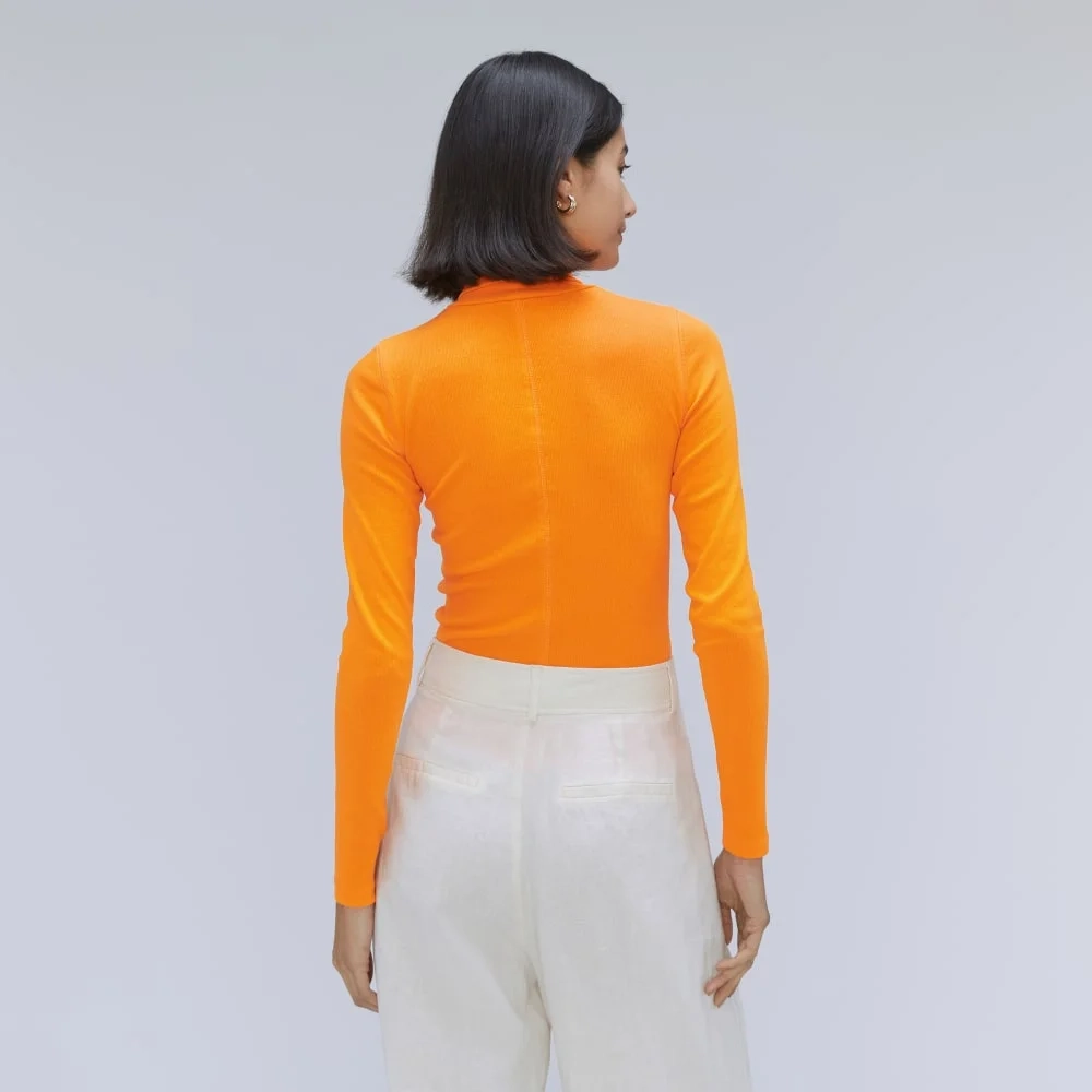 The Luxe Micro-Rib Turtleneck | Turmeric (6)