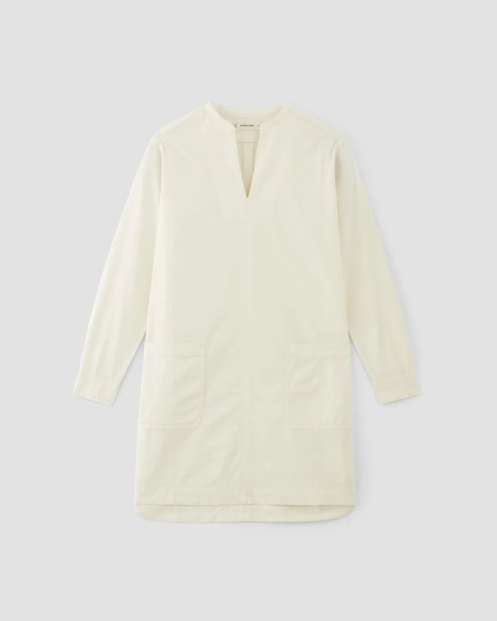 The Long-Sleeve Utility Mini Dress | Bone (5)