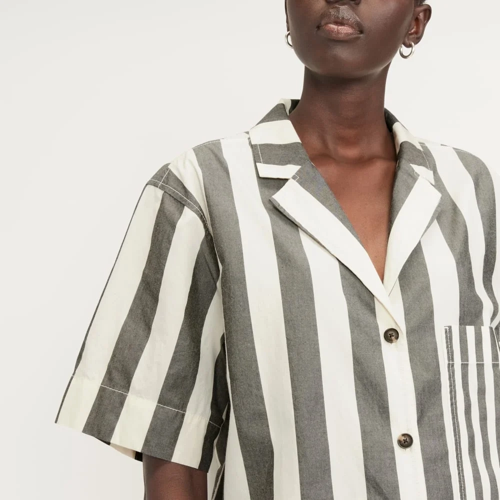 The Poplin Shirt | Bone / Black (6)