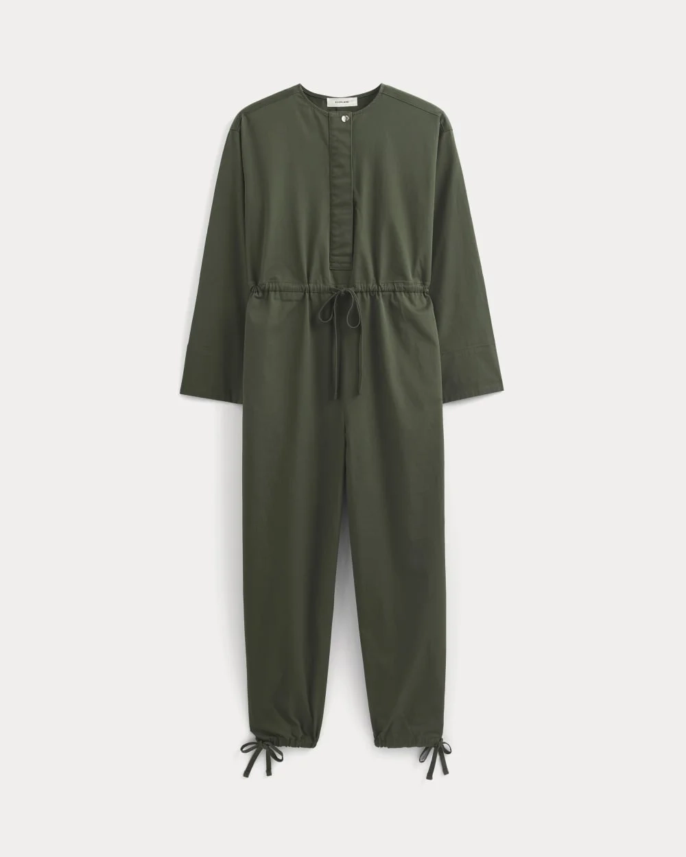 The Utility Drawstring Jumpsuit | Dark Forest (5)