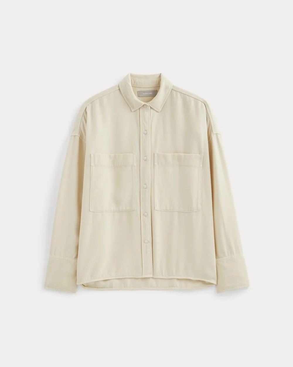 The Boxy Overshirt in Buttersoft | Parchment (6)