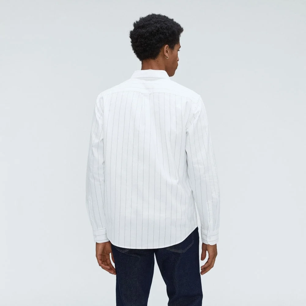 The Standard Fit Japanese Oxford Shirt | Uniform | Optic White / Black | Standar (5)