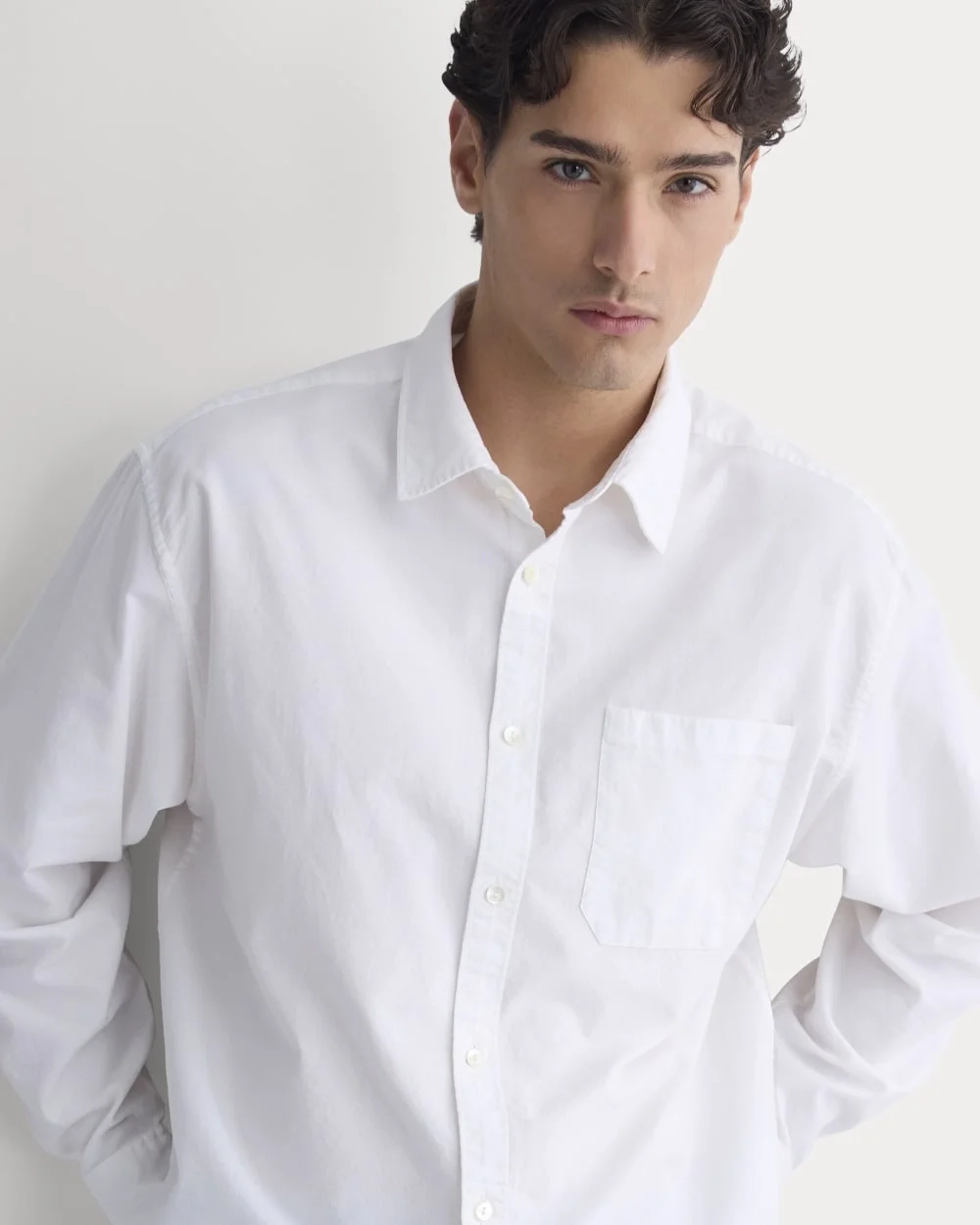 Lightweight Oversized Oxford | White (6)