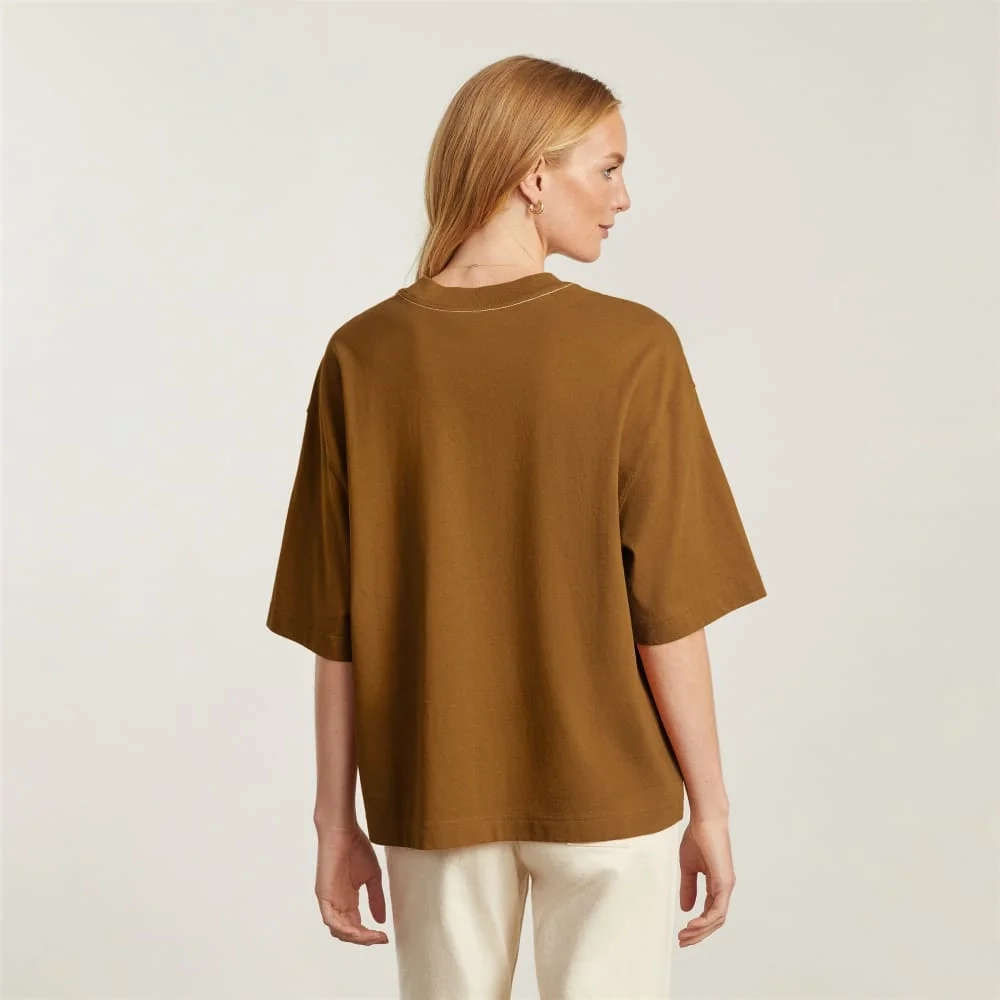 The Premium Weight Relaxed Tee | Tawny Brown (5)