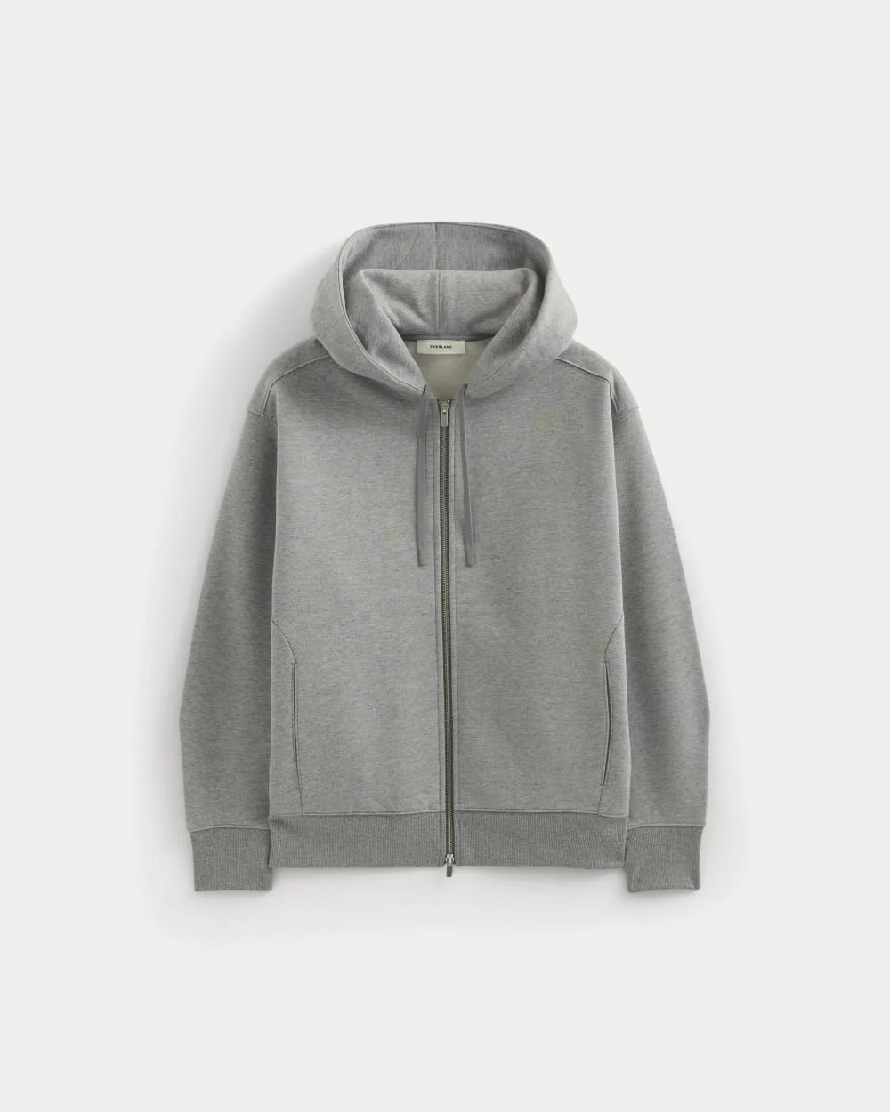 Luxe Fleece Full-Zip Hoodie | Vintage Heather Grey (6)