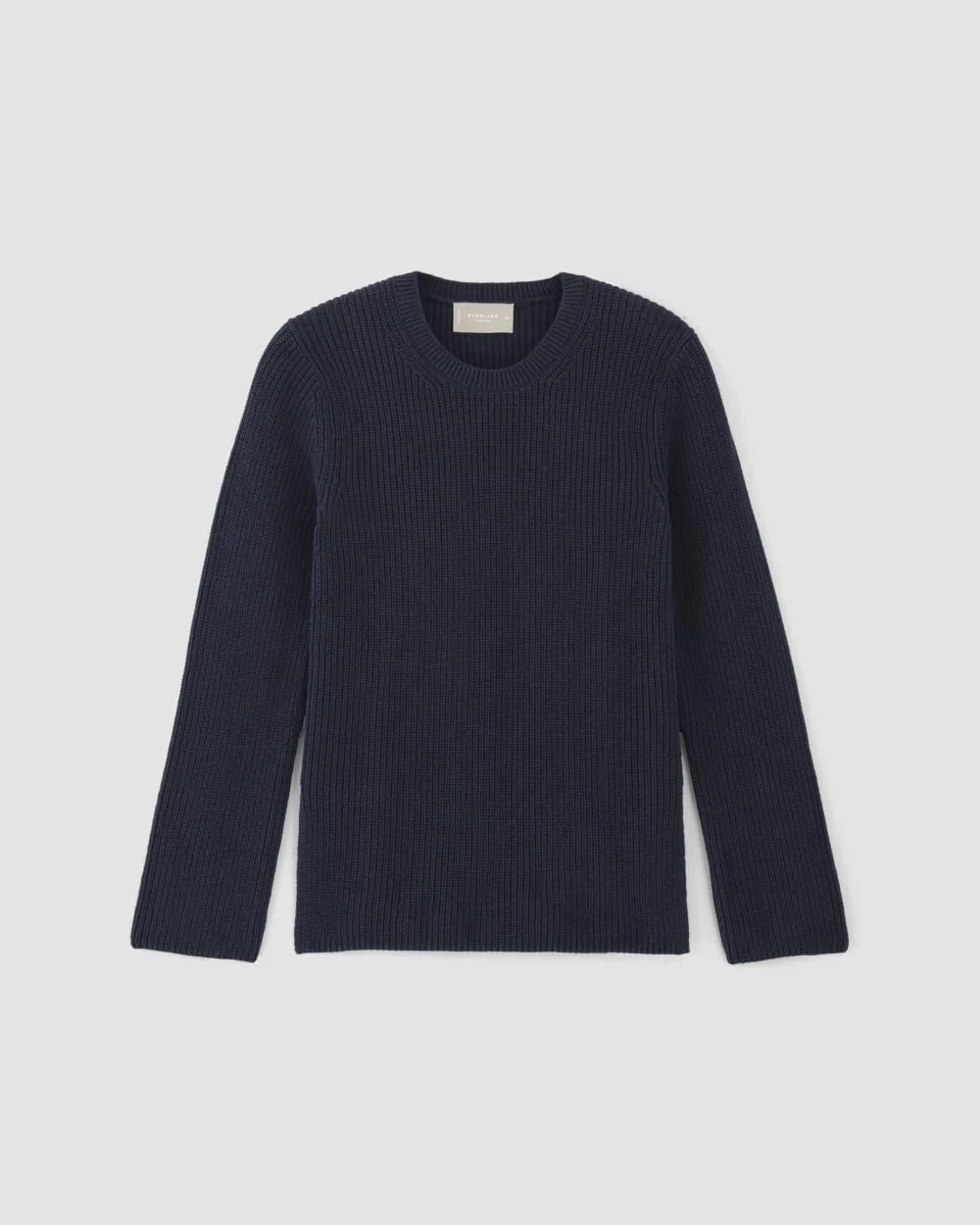 The Organic Cotton Slim Crew Sweater | Navy (4)