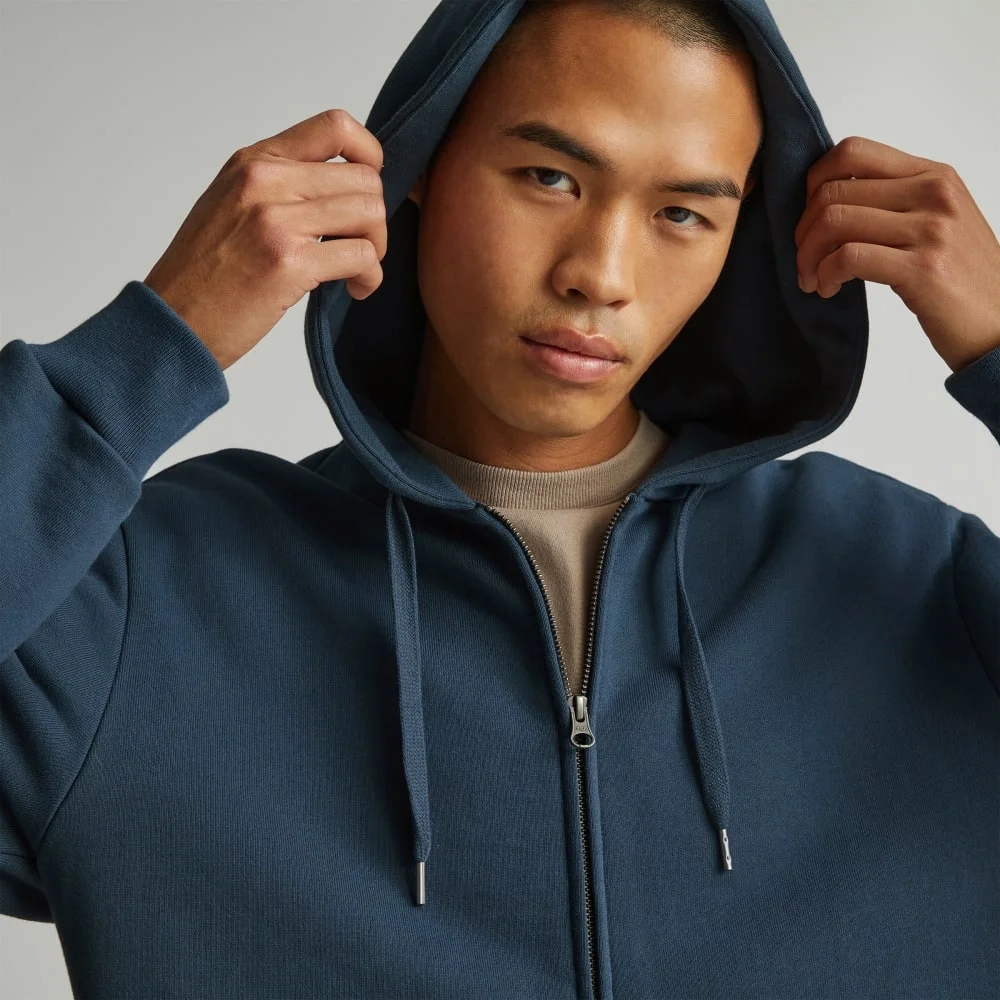 The Organic Track Full Zip | Kingfisher Blue (5)