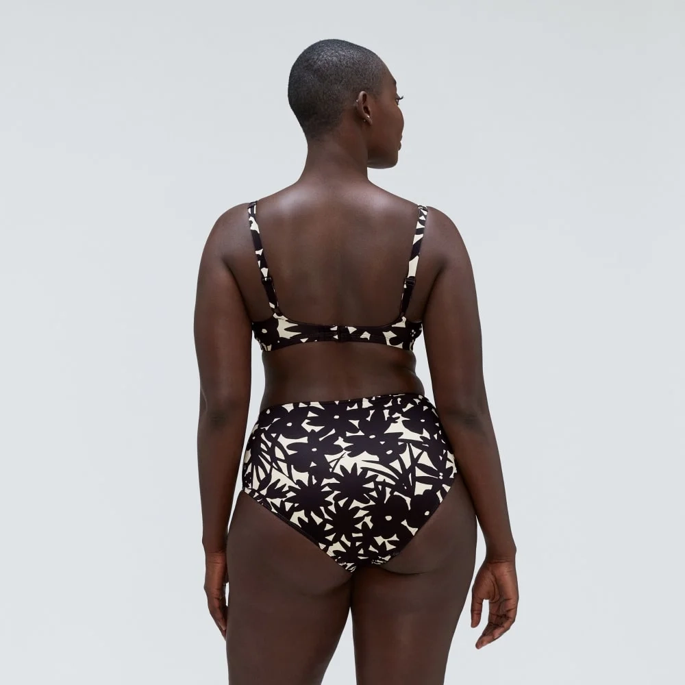 The High-Rise Hipster Bottom | Black / Canvas Floral (5)