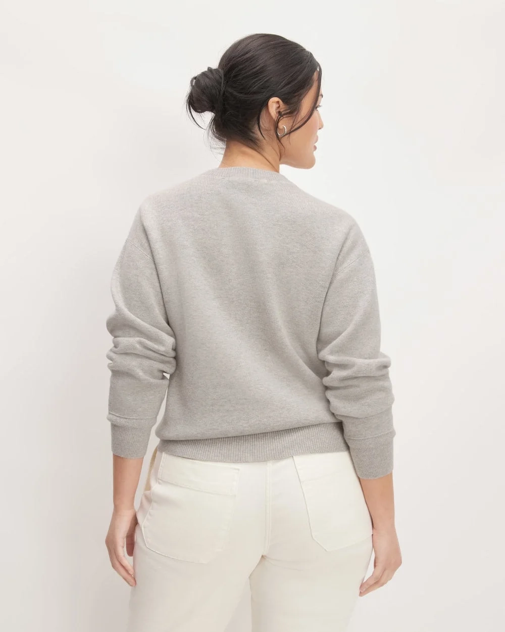 The Cotton-Merino Sweatshirt | Heathered Grey (5)