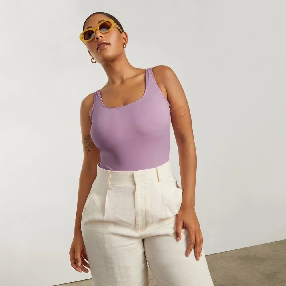 The Square-Neck One-Piece | Lilac (5)