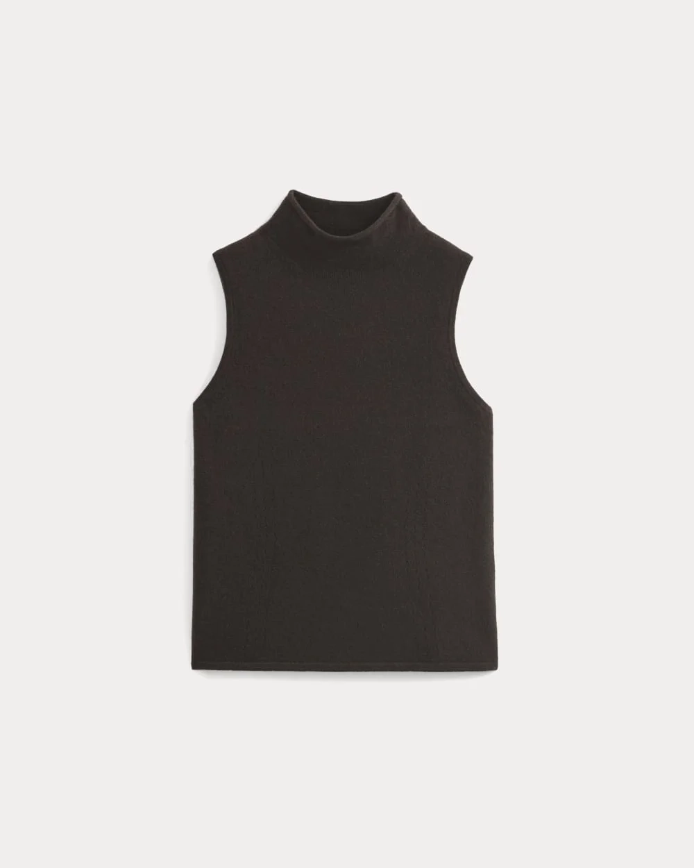 Cashmere Funnel-Neck Tank | Dark Chocolate (5)