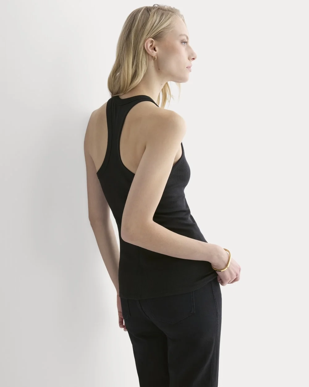 Luxe Rib Racerback Tank | Black (4)