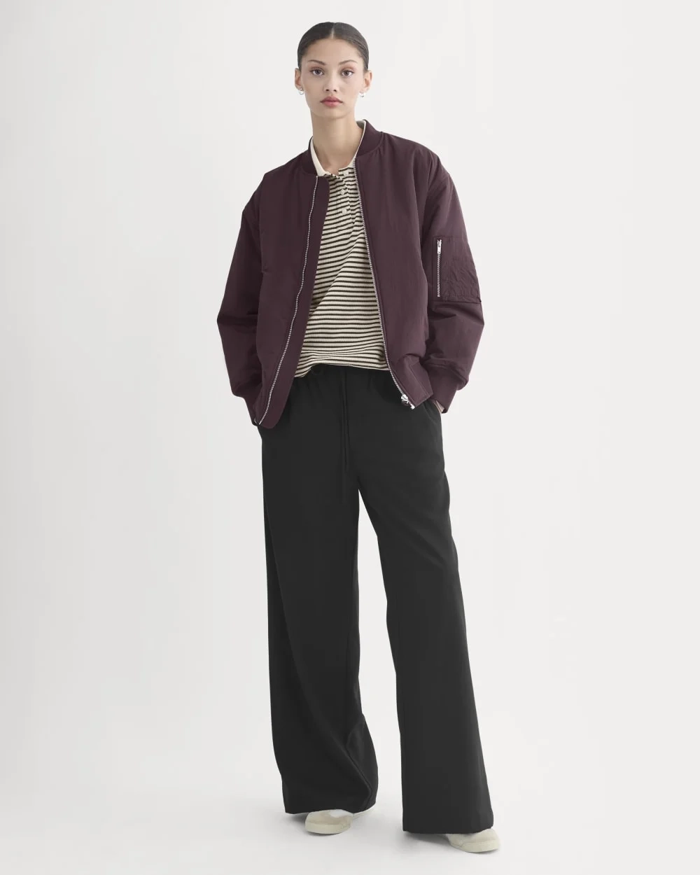 Renew Oversized Puffer Bomber | Deep Plum (4)