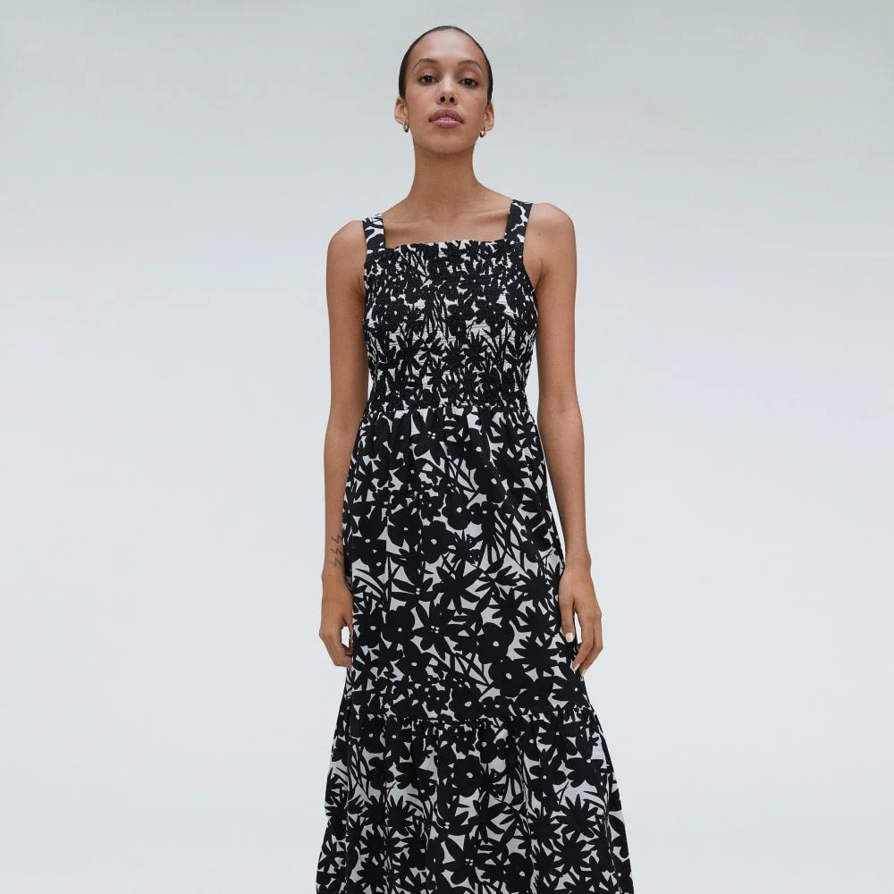 The Smock Dress | Black / Canvas Floral (3)