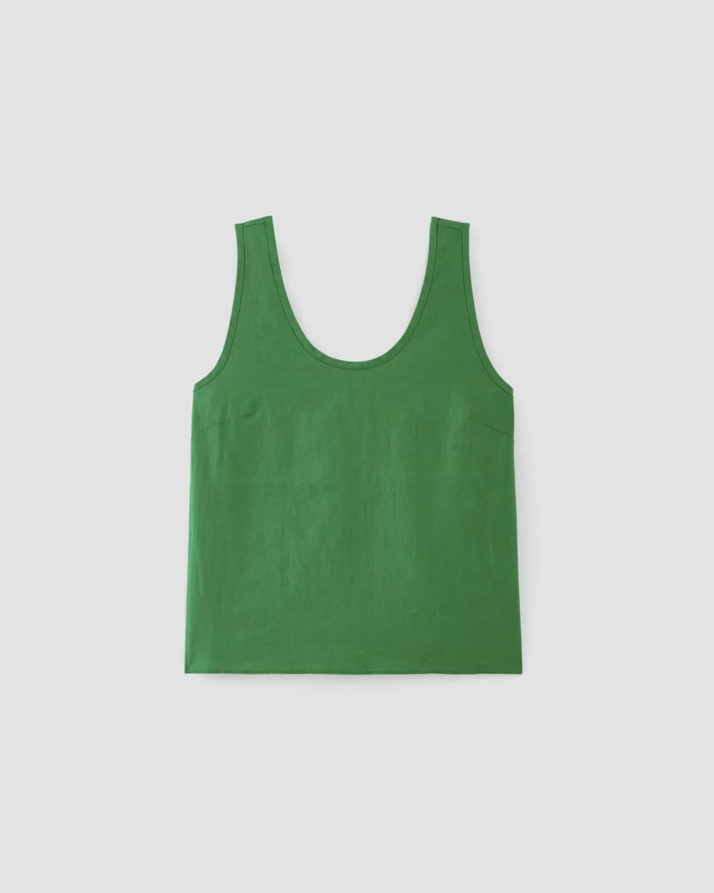 The Scoop Tank in Linen | Grass Green (5)