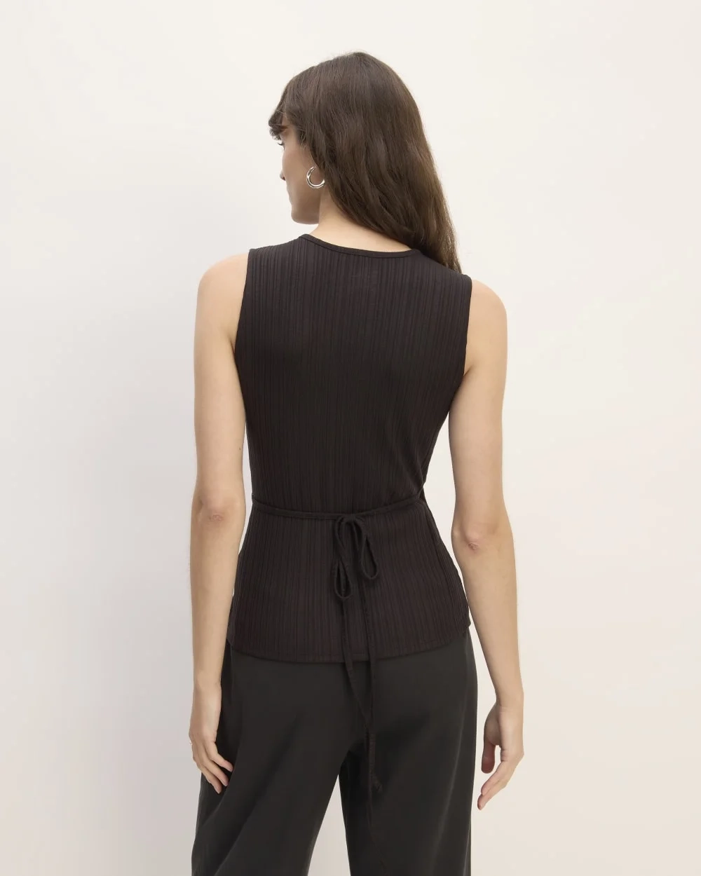 The Rib Wrap Top | Black (2)