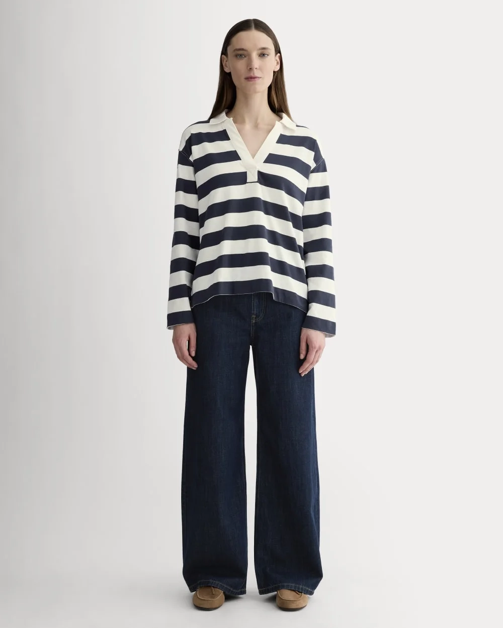 The Mariner Rugby Top | Navy / Bone (5)