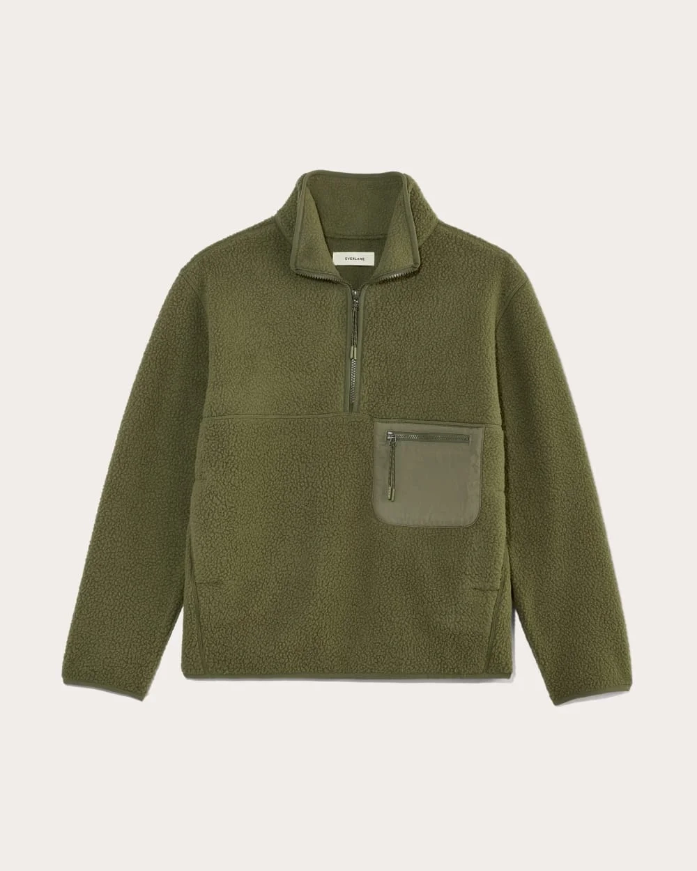 The ReNew Fleece Oversized Half-Zip | Kalamata (4)