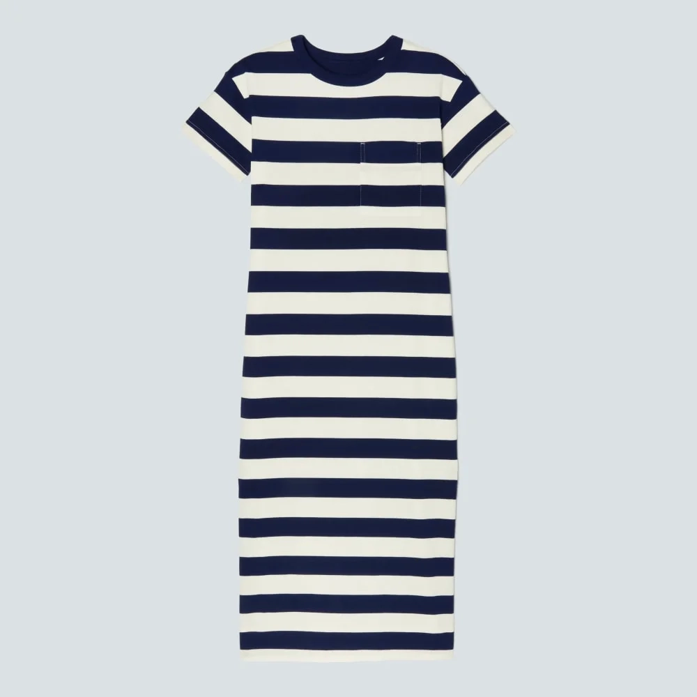 The Organic Weekend Maxi Dress | Navy / Canvas