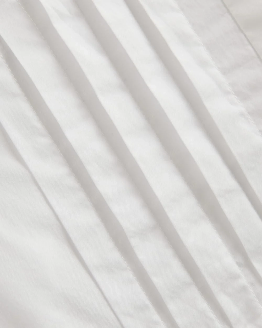 The Pleated Shirt in Silky Cotton | White (6)