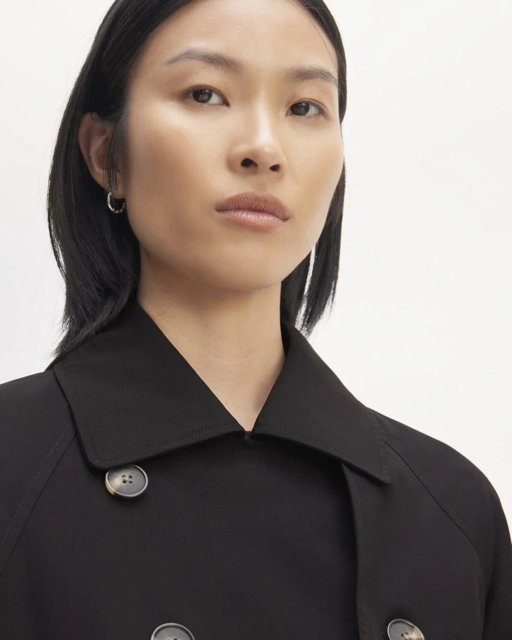 The Italian Wool Modern Trench | Black (4)
