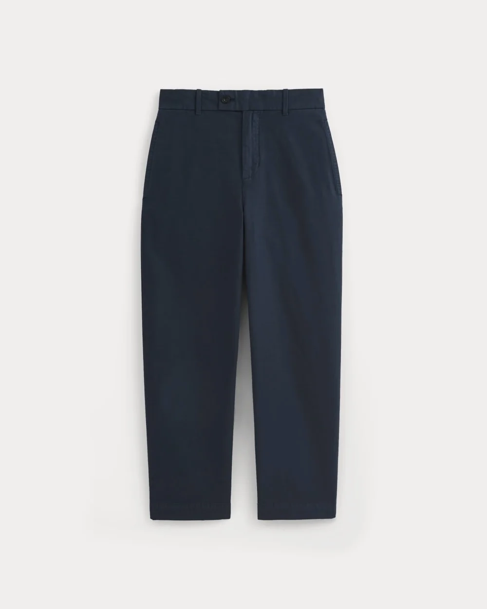 Cropped Slub Trouser | Deep Navy (4)