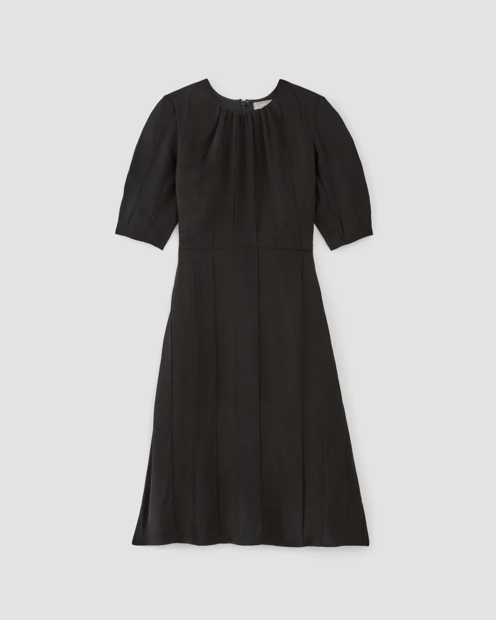 The City Stripe Ruched Dress | Black (4)