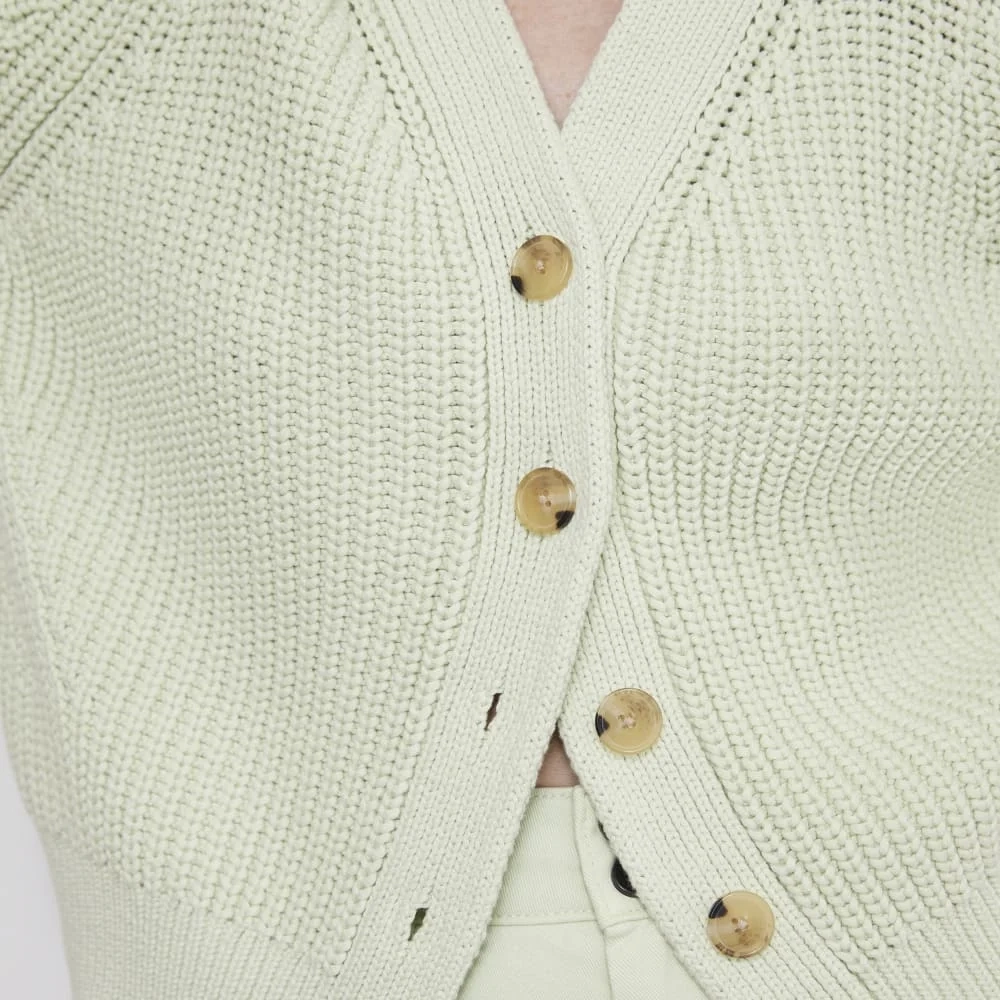 The Texture Cotton Cardigan | Seafoam Green (6)