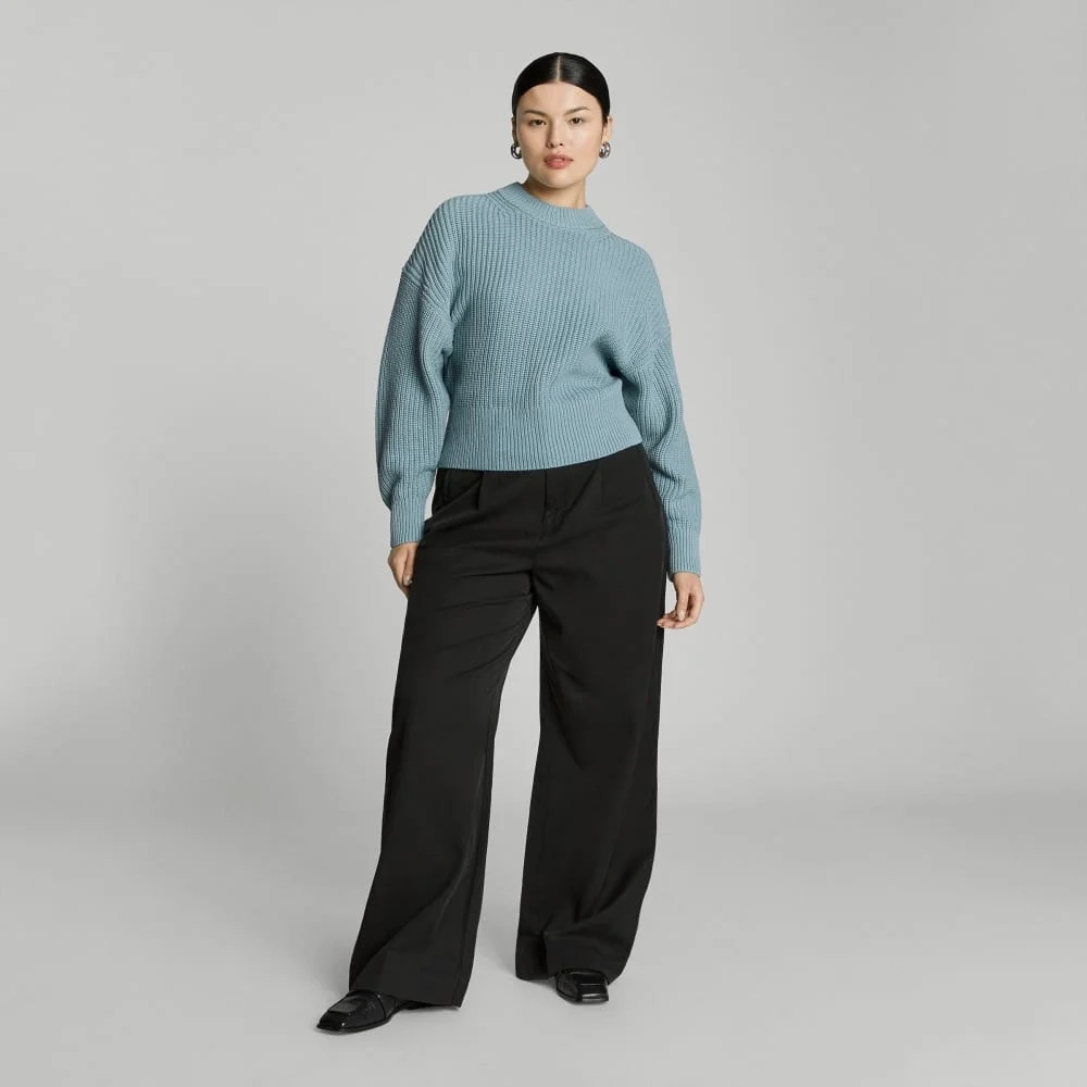The Texture Cotton Crew | Blue Shadow (5)