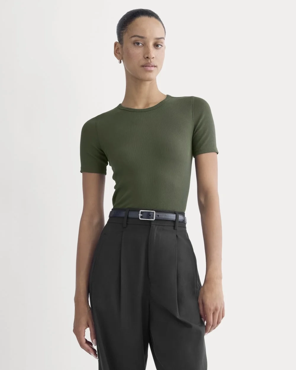 The Luxe Rib Crew | Dark Forest