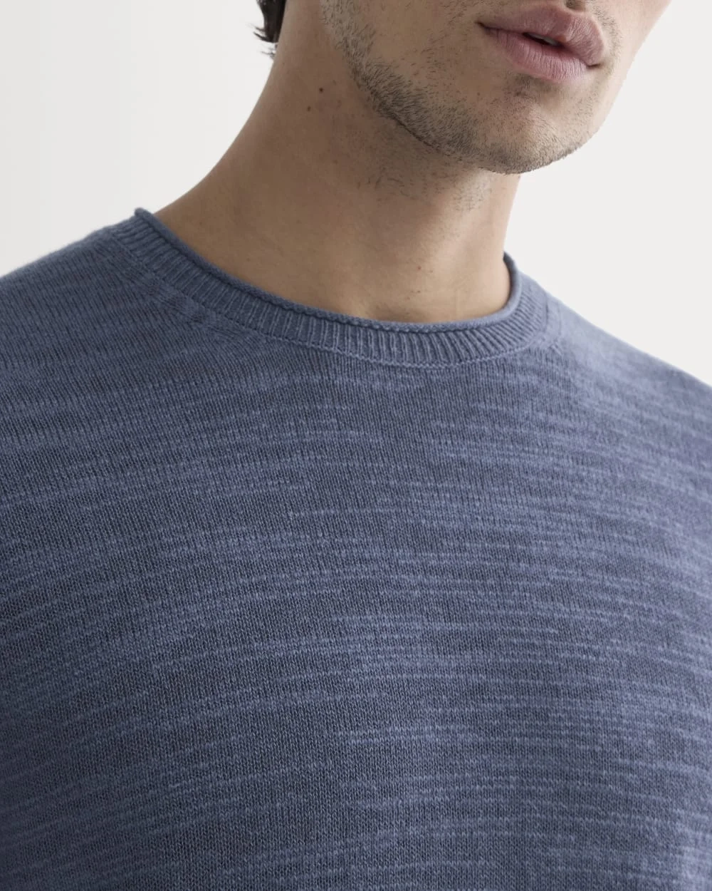 The Cotton Linen Pullover | Indigo (6)