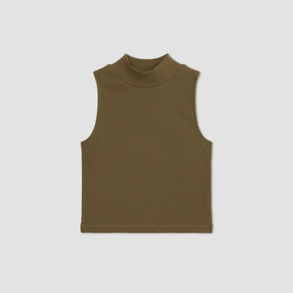 The Ribbed Mockneck Tank | Beech (5)
