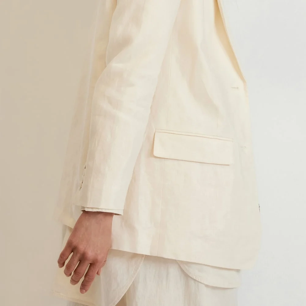 The Oversized Blazer in Linen | Canvas (7)