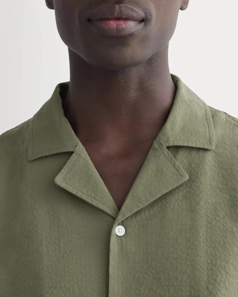 The Seersucker Resort Shirt | Lichen Green (6)