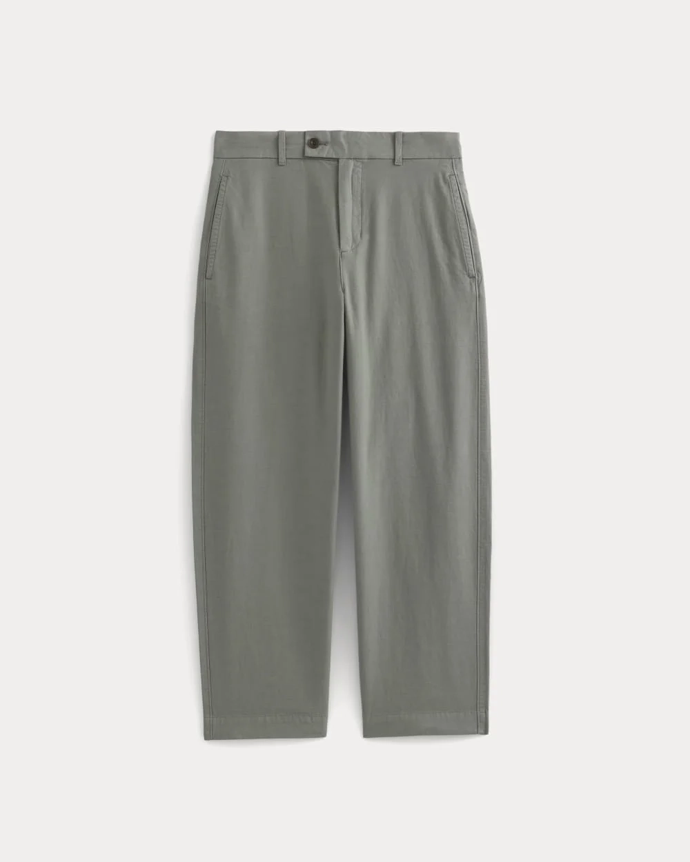 Cropped Slub Trouser | Agave Green (3)