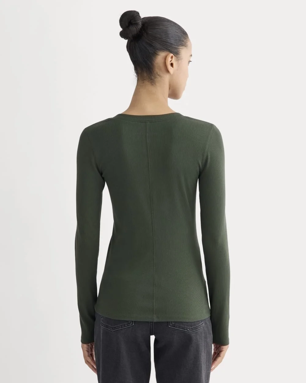 The Luxe Rib Henley | Dark Forest (5)