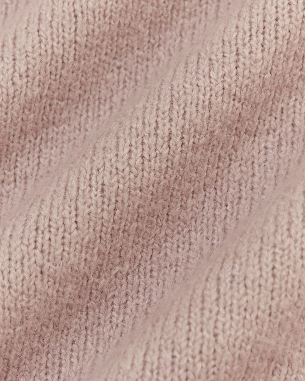 The V-Neck Sweater in Plush Cotton | Dusty Rose (6)