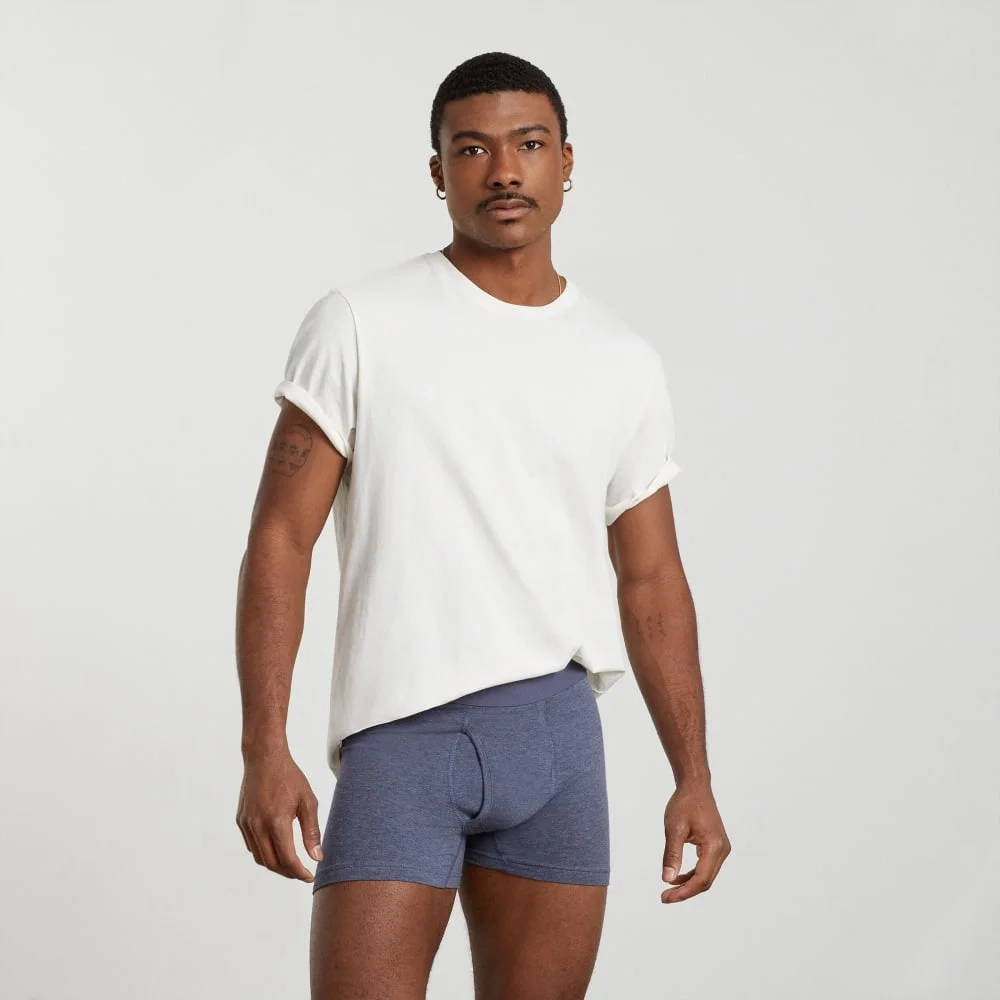 The Supima® Boxer Brief | Uniform | Heather Blue (6)