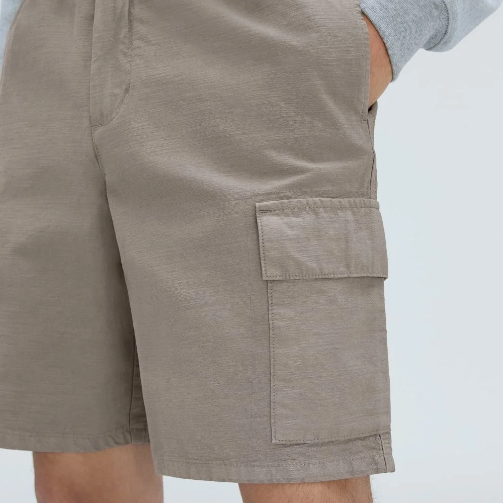 The Cotton Linen Short | Clay (5)