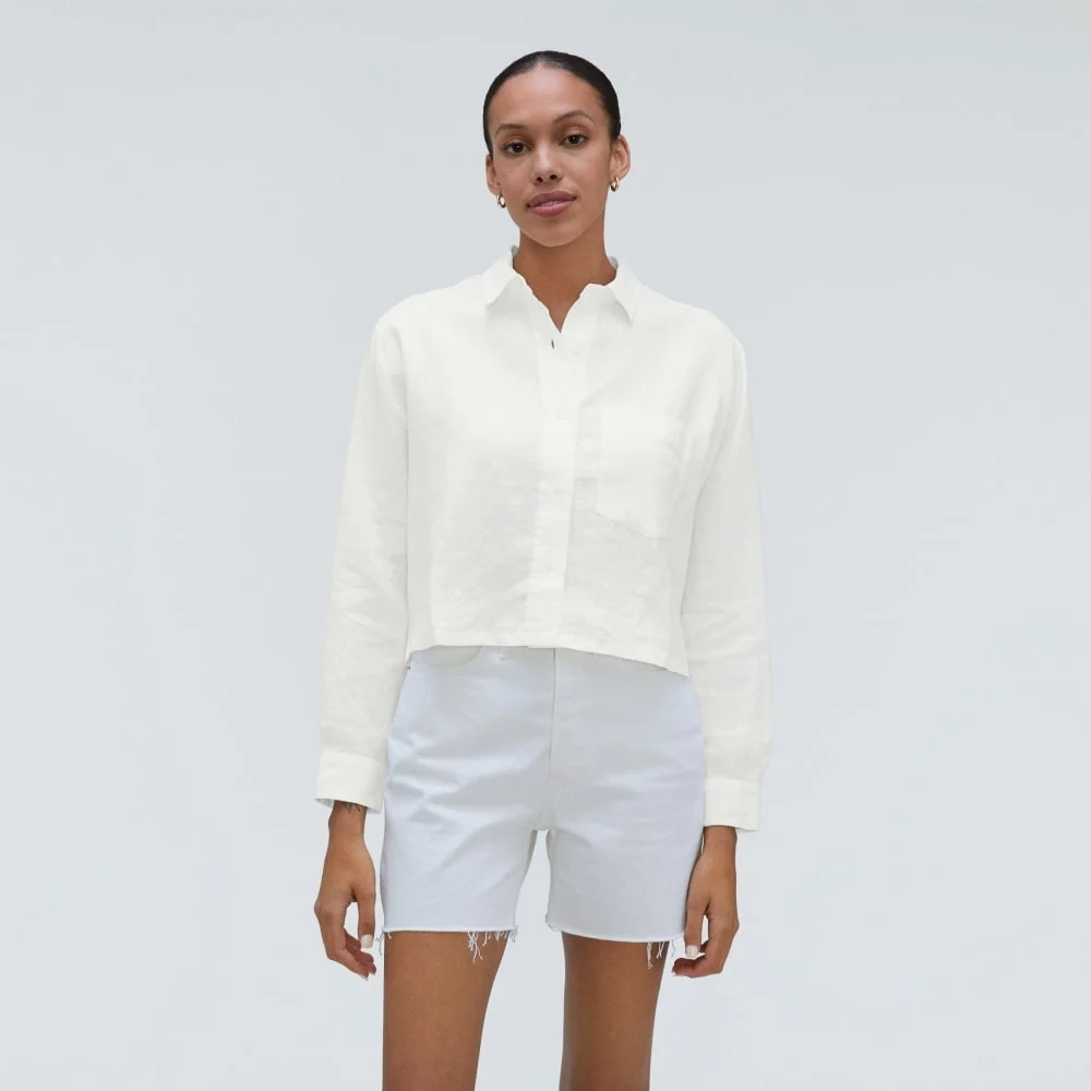 The Linen Way Short Shirt | White (5)