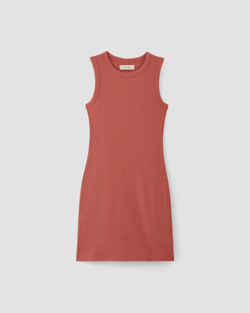 The Ribbed Mini Dress | Coral (3)