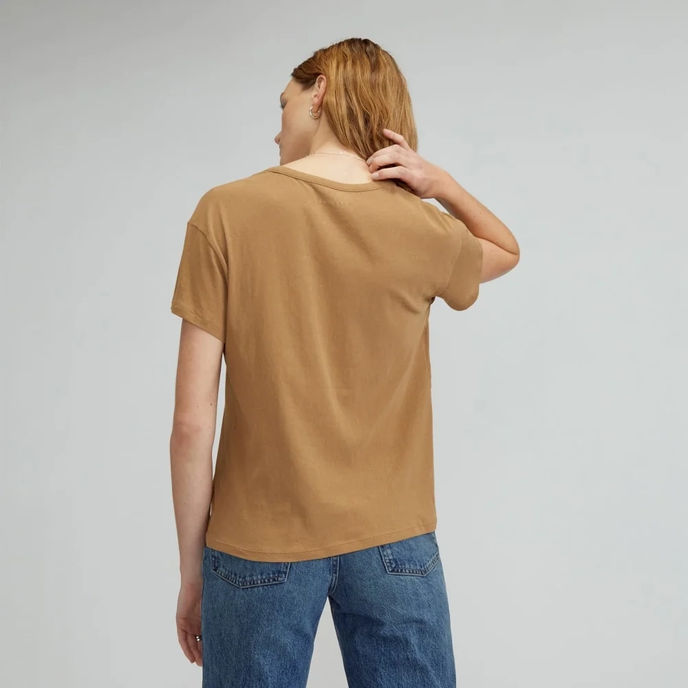 The Air Scoop-Neck Tee | Toasted Coconut (3)
