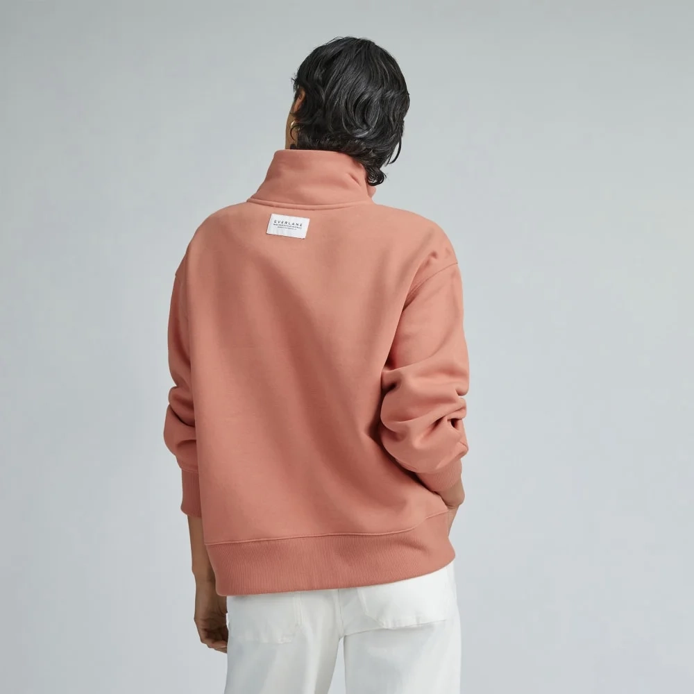 The ReTrack Half-Zip Sweatshirt | Light Rose (4)