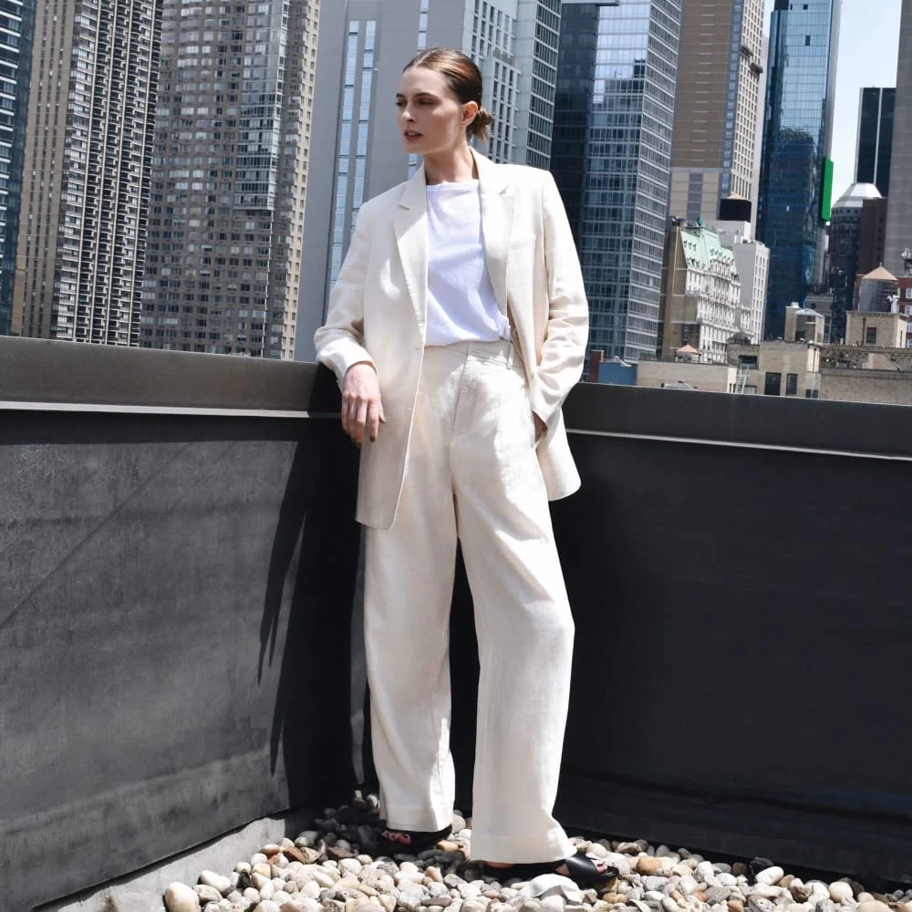 The Linen Way-High® Drape Pant  | Canvas (8)