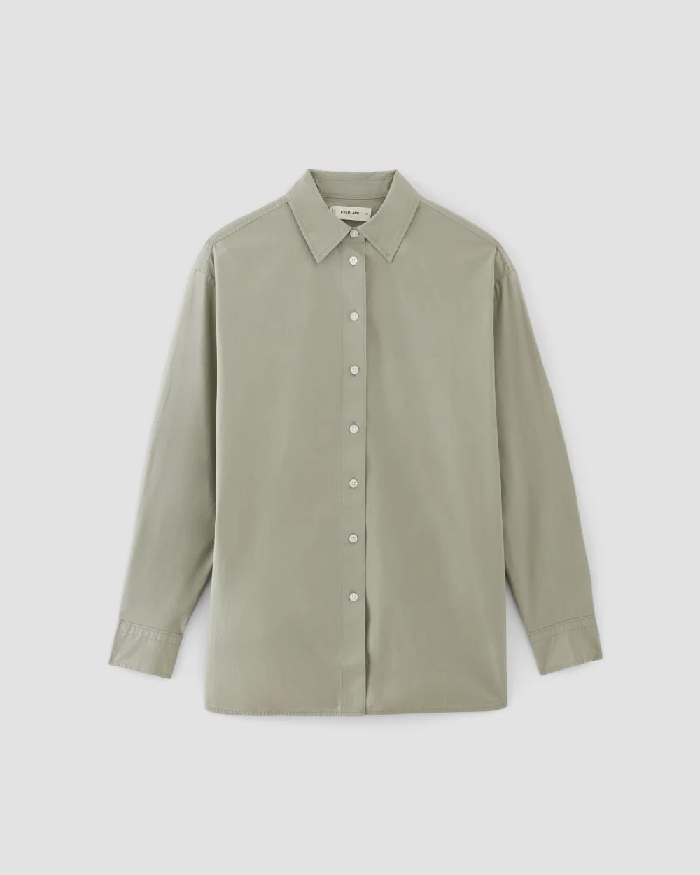 The Supima® Cotton Boyfriend Shirt | Sage Green (6)
