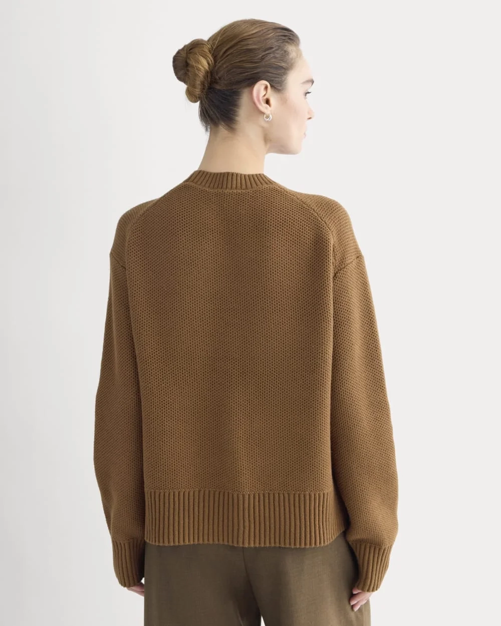 The Cotton Honeycomb Square Crew | Toffee (4)