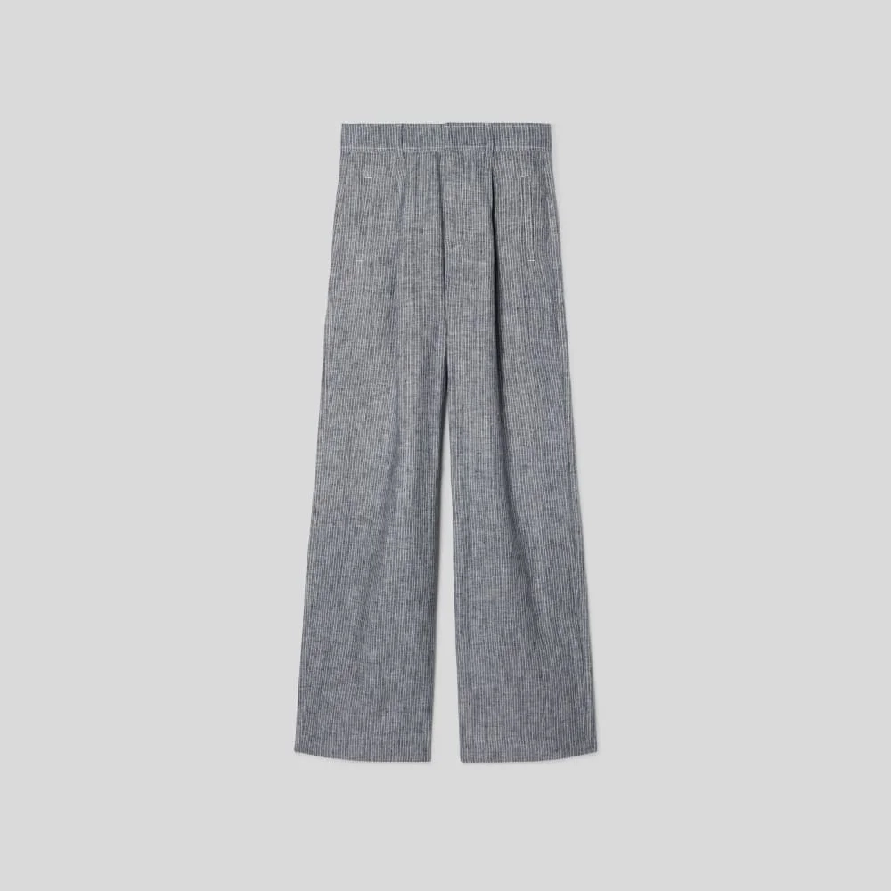The Linen Way-High® Drape Pant  | Canvas Tan / Navy (4)
