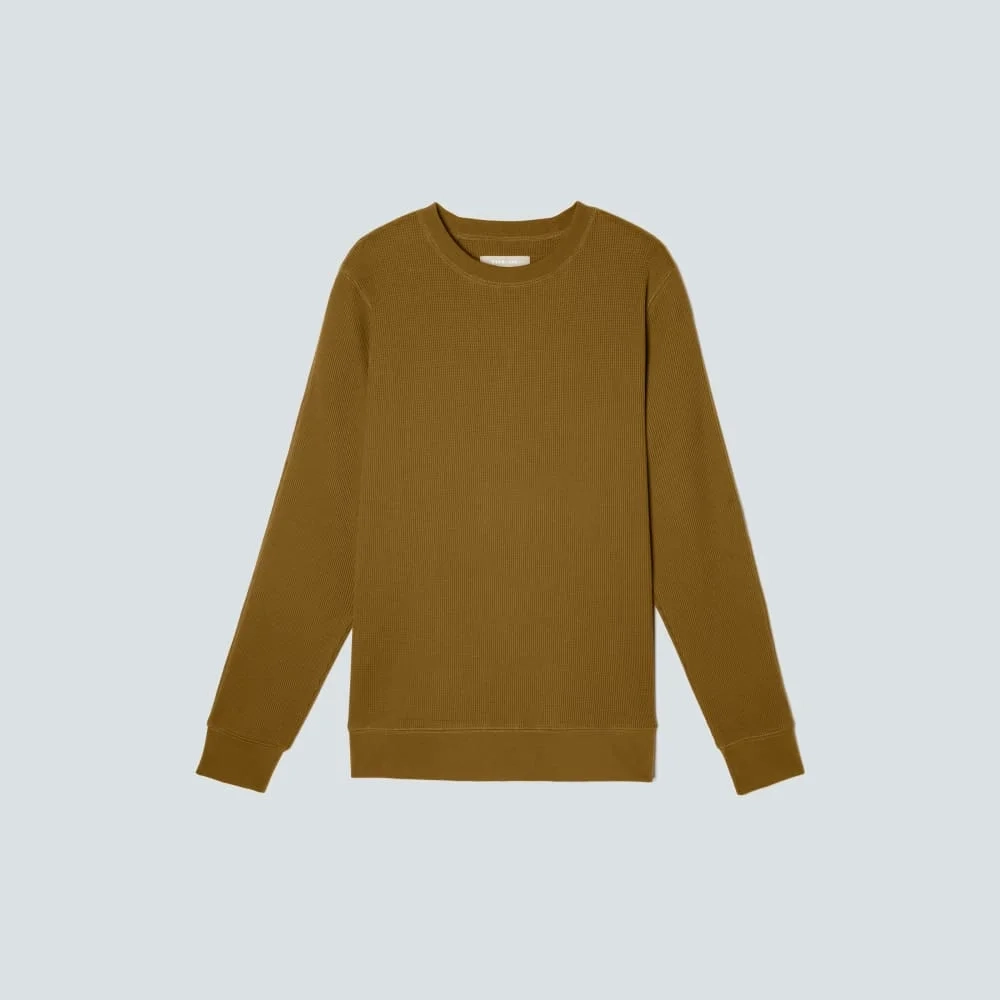The Waffle Long-Sleeve Crew Tee | Tapenade (4)