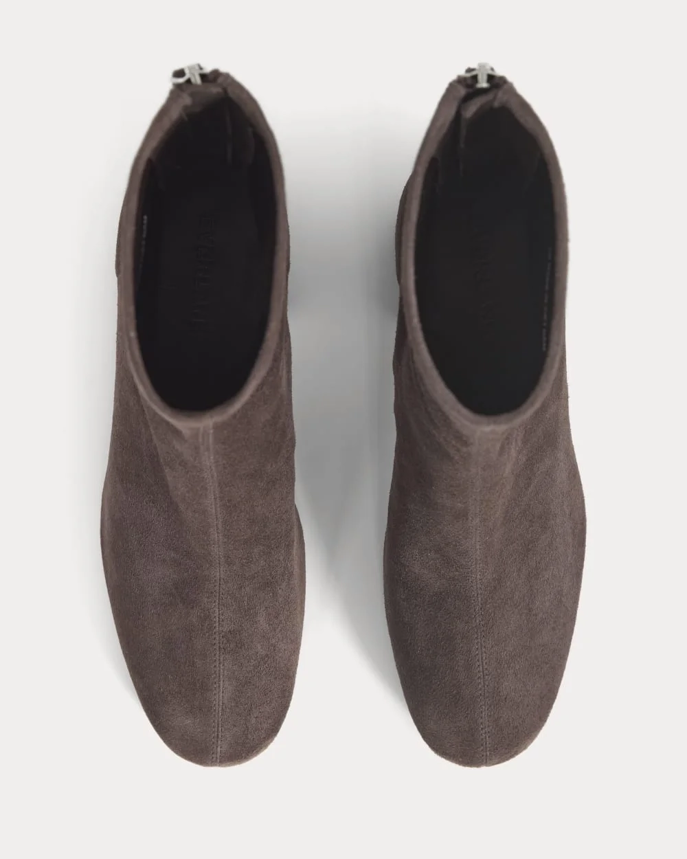 Leather Curved-Heel Boot | Dark Chocolate (4)