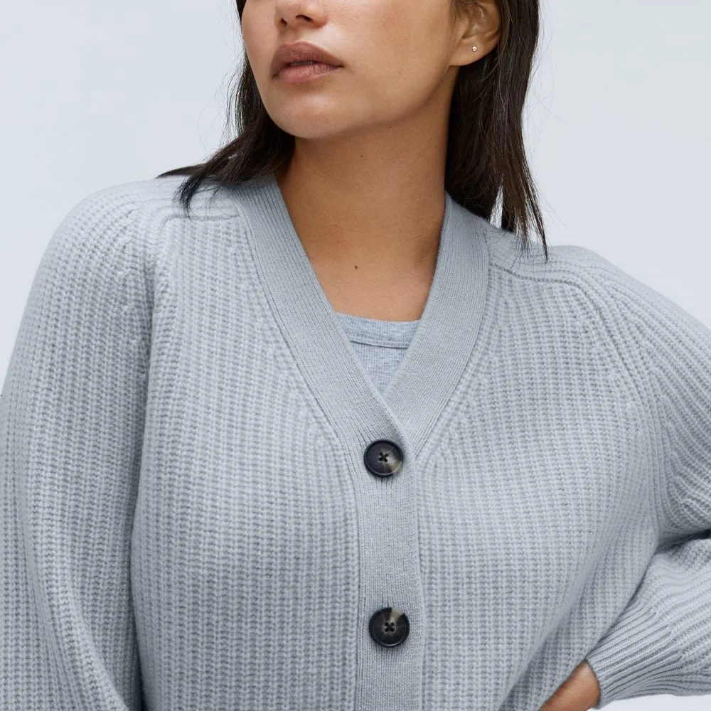 The Felted Merino Cardigan | Sky (3)